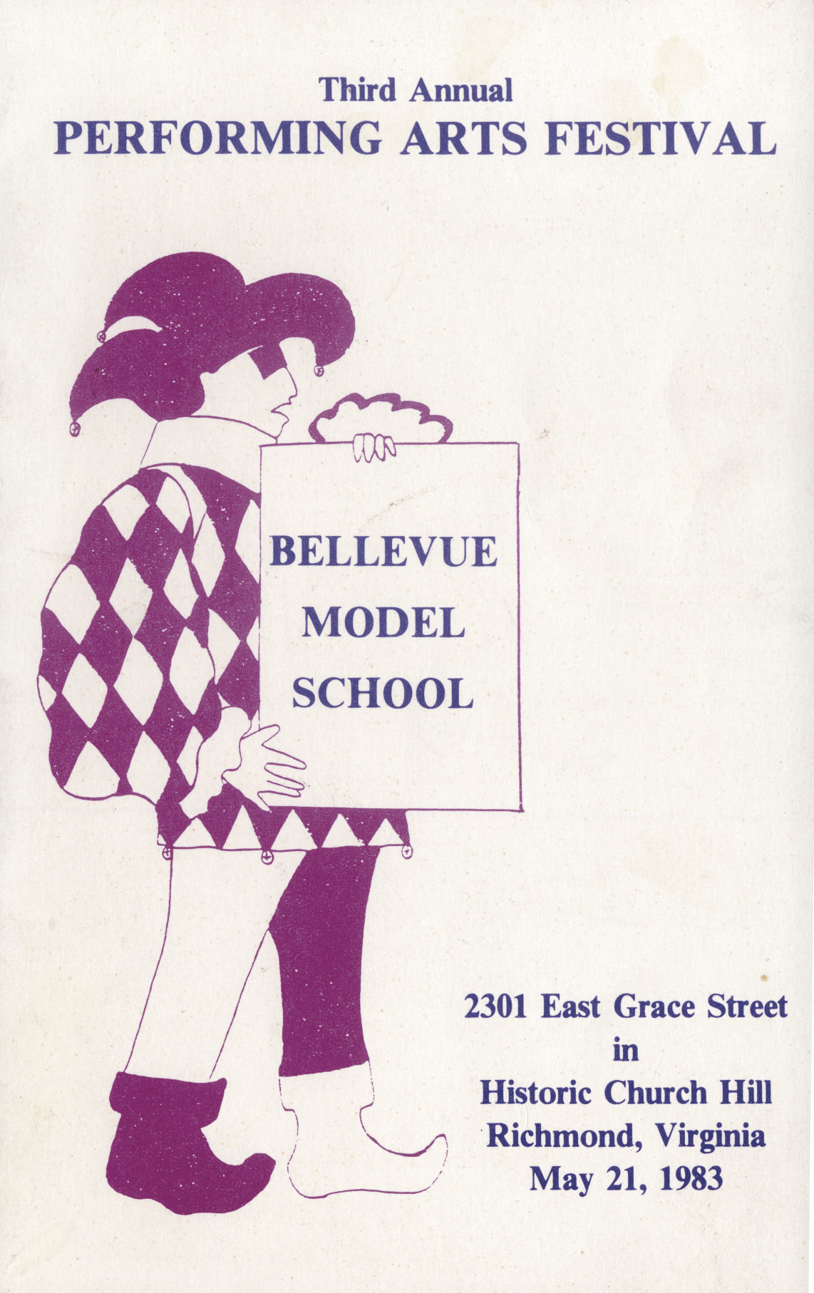 "The Dancing Man" program cover